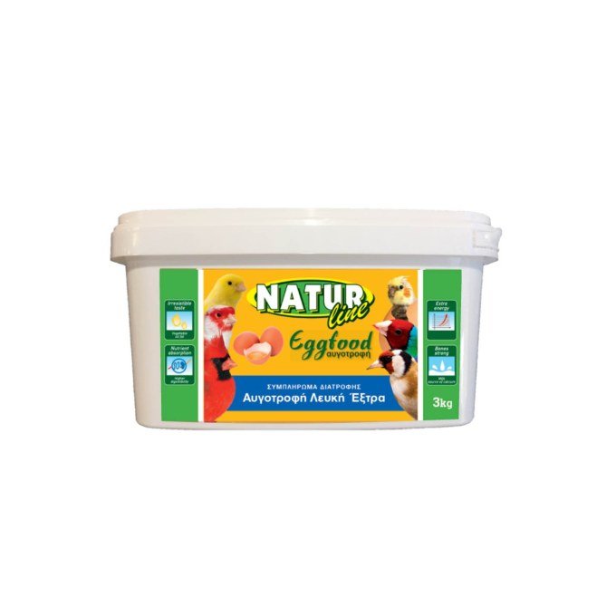 NATUR LINE ΑΥΓΟΤΡΟΦΗ ΛΕΥΚΗ EXTRA (ΜΕΤΡΙΑ) 3KG